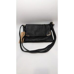 AMPERE Creations Black Soft Vegan Leather Crossbody Purse